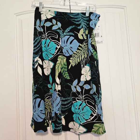Mo-Ka Santa Fe Apparel Palm Print Skirt‎ and Top Set Made in USA Size Medium - Picture 4 of 15